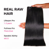 Lashey Raw Hair Bundles Silky Striaght 3pcs Hair Wefts Human Hair