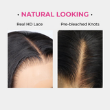 Lashey Body Wave Clip in 5X5 HD Closure | Invisi Edge Seamless Clip ins