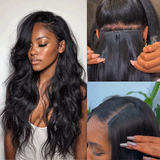 Lashey Body Wave / Yaki Straight / Kinky Curly / Kinky Straight / Straight Ultra Invisi Edges Clip in Hair Extensions