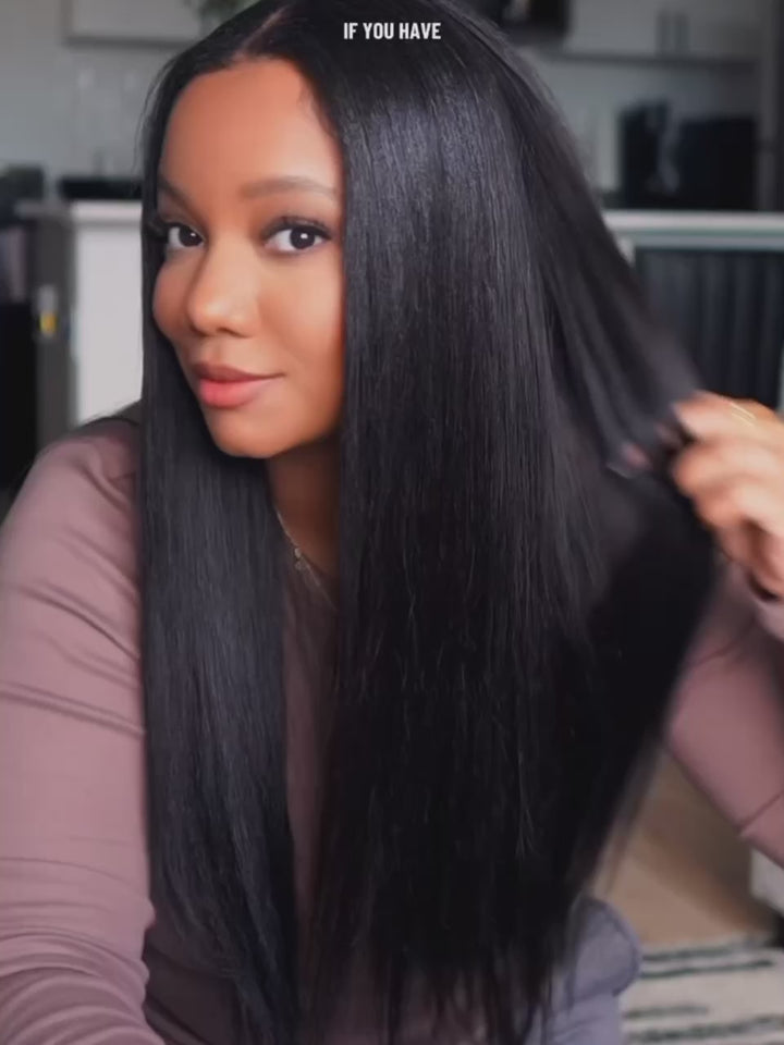 $99 BOGO | Lashey Body Wave / Yaki Straight / Kinky Straight / Straight Invisible Seamless Clip in Hair Extensions