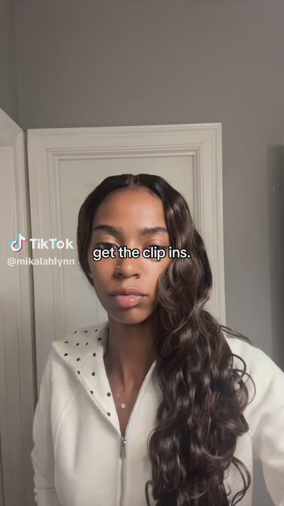 Lashey Body Wave / Yaki Straight / Kinky Curly / Kinky Straight / Straight Ultra Invisible Edge Clip in Hair Extensions