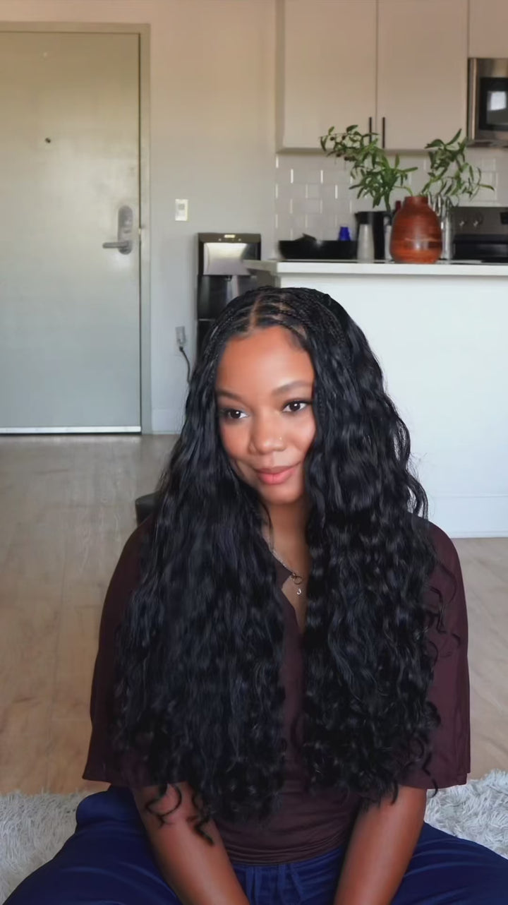 Upgraded | Lashey No Knot Miracle Knots Feather Crochet Human Hair Extension