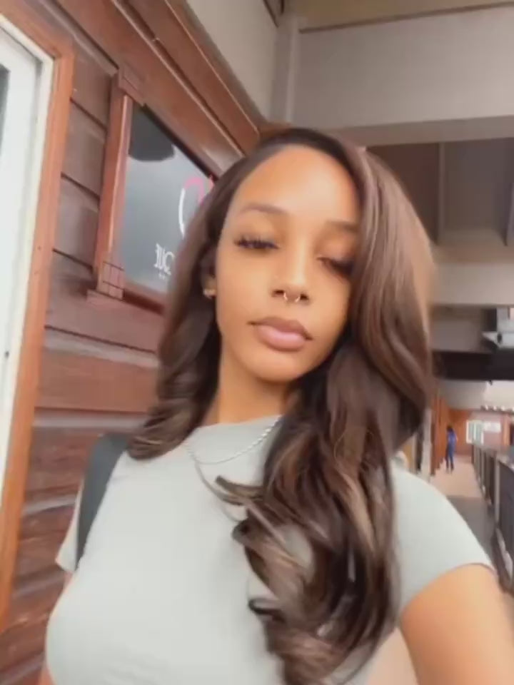 Lashey Invisible Edge Clip in Hair Extensions Yaki Straight #2 Dark Brown Real Human Hair