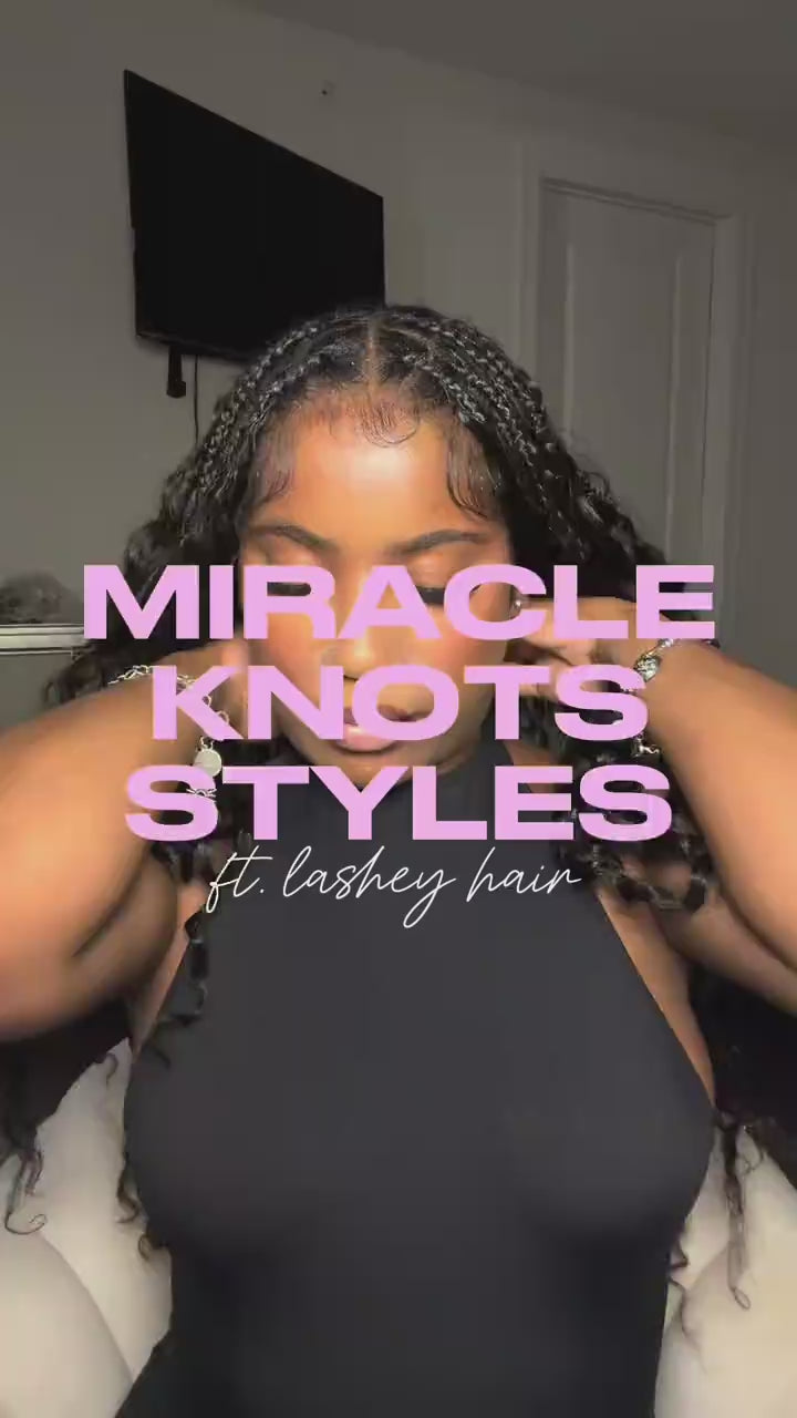 Upgraded | Lashey No Knot Miracle Knots Feather Crochet Human Hair Extension
