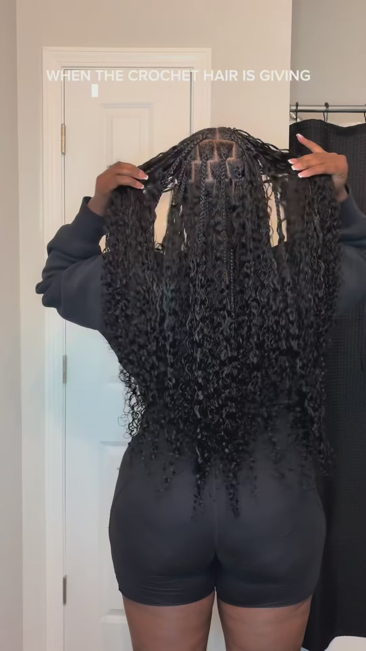 Lashey Upgraded Human Crochet Hair No Knot Miracle Knots Water Wave