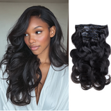 $199 BOGO | Lashey Body Wave Seamless Clip in Hair Extensions