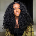 Lashey Upgraded Seamless Clip in Hair Extensions Kinky Curly Real Human Hair