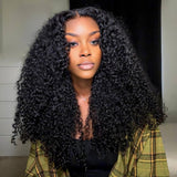 Lashey Upgraded Seamless Clip in Hair Extensions Kinky Curly Real Human Hair